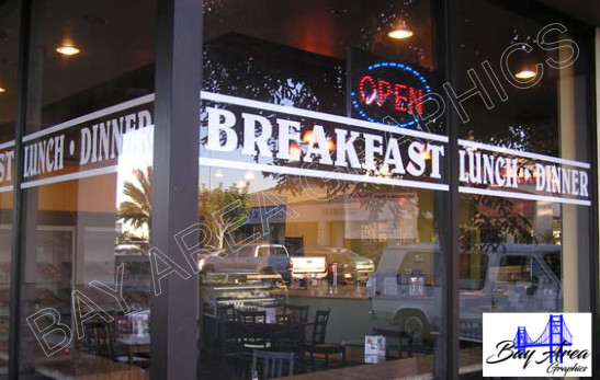 Vinyl Lettering Window Decal Personalized Storefront Business Sign