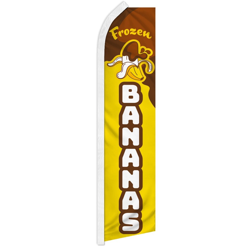 Frozen Bananas Advertising Swooper Feather Flutter Flag Concessions Food