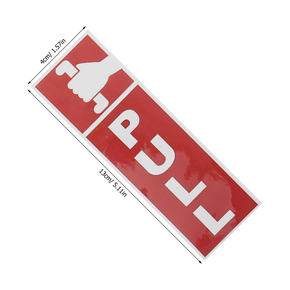 10 Pcs Door Identification Sticker Push Sign for Pull Stickers Glass Funny