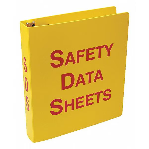 Accuform Binder, Safety Data Sheets, 12 in W, 11 5/8 in H ZRS643 Accuform ZRS643