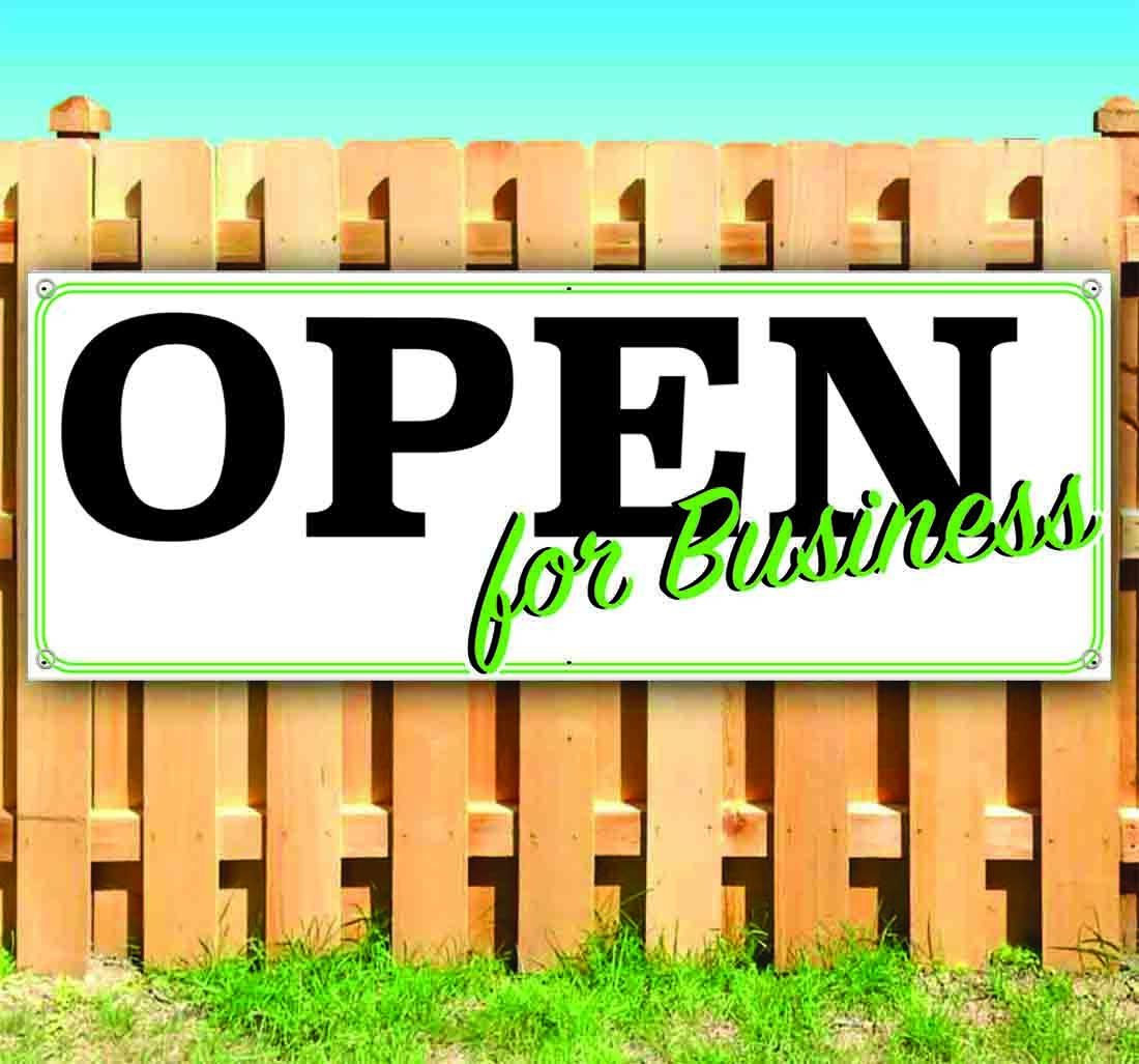 NOW OPEN Banner Advertising Vinyl Flag Sign Many Sizes OPENING AVAILABLE SERVING
