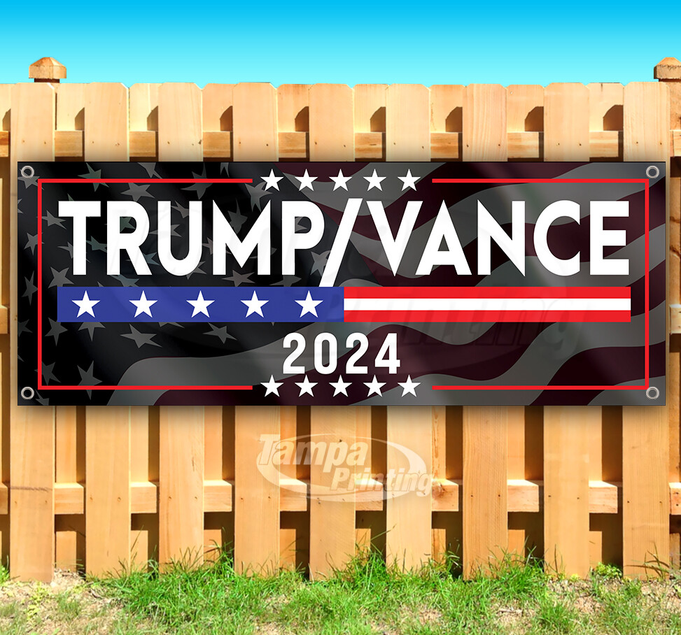 TRUMP VANCE 2024 MAGA FJB Banner Flag Sign Vinyl SB00066