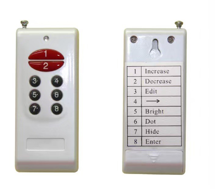 4 PIECES 10” LED GAS STATION Electronic Fuel PRICE SIGNS and remote system