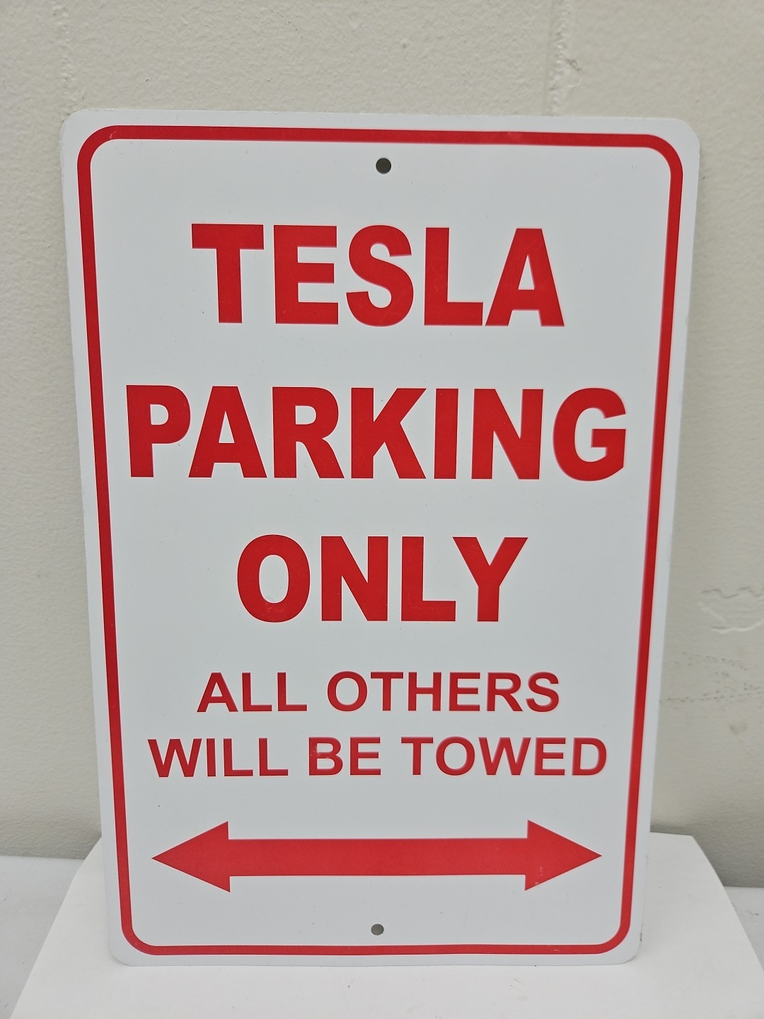 TESLA Car Reserved Parking Only All Others Towed Garage Aluminum Tin Sign ( A5)