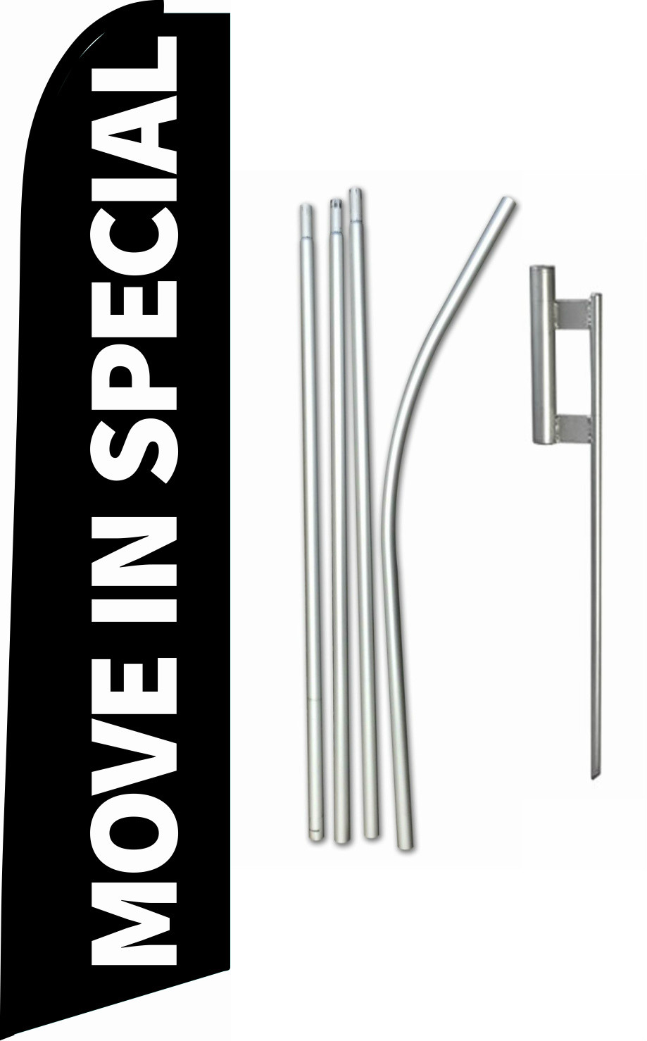 Apartment Flag, Move In Special Tall Flag, Real Estate Message Flag Kit