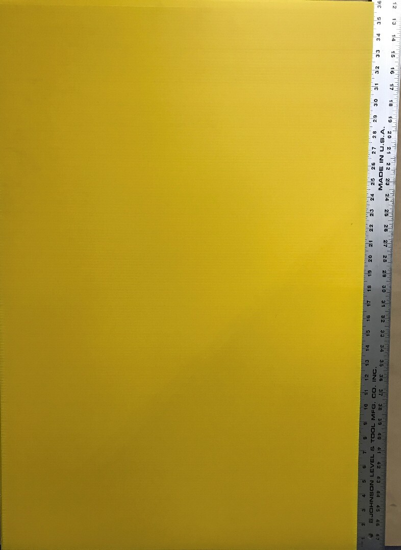 100 Yellow Signs Panel 36” X 24” x4mm Corrugate Plastic Flute 24” Pkg 100 Pack