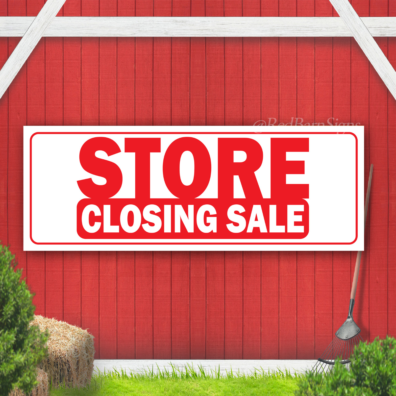 Store Closing Sale Indoor Outdoor Vinyl Banner Design