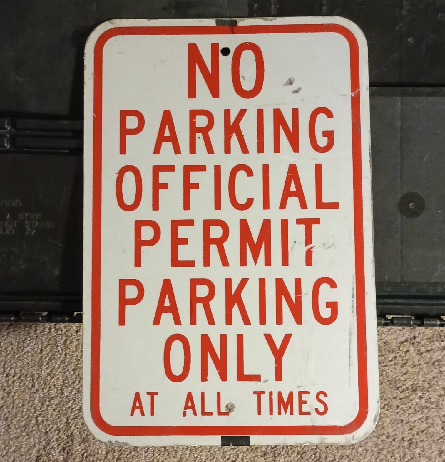No Parking Official Permit Parking Only At All Times Parking/Traffic Sign