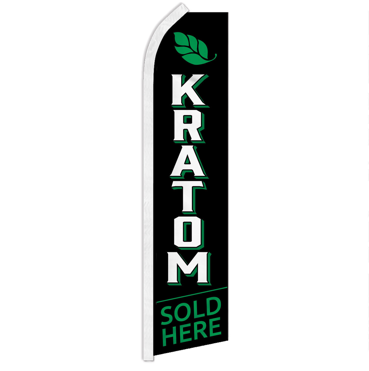 Kr8tom Sold Here Advertising Swooper Feather Flutter Flag Dispensary Smoke Shop