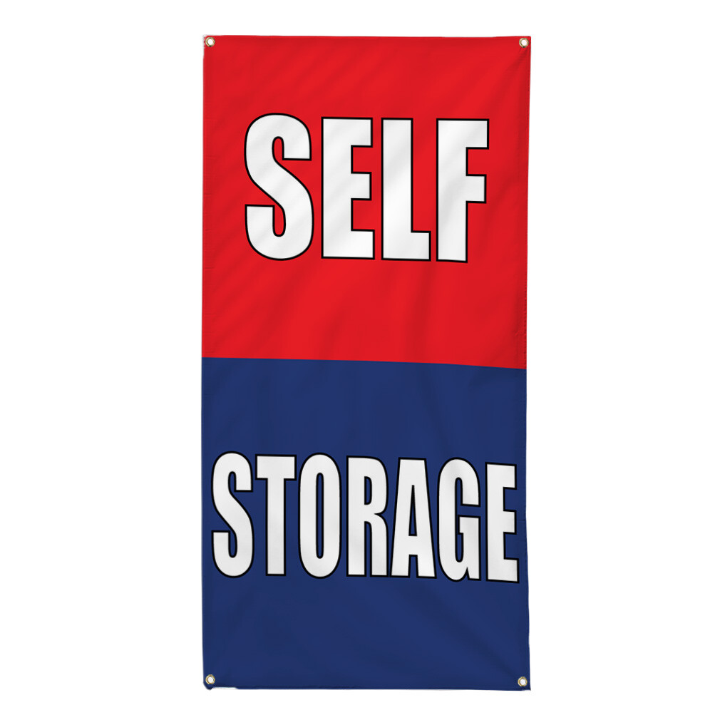 Vertical Vinyl Banner Multiple Sizes Self Storage Business Business Outdoor