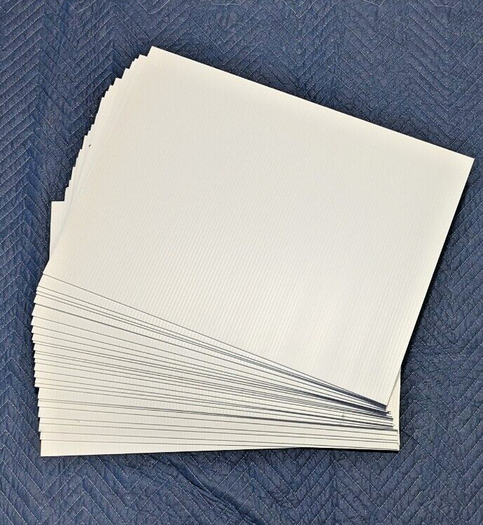 Corrugated Plastic 18″x24″x4mm Yard Sign Sheets Blank Sign Poster (25Pack)