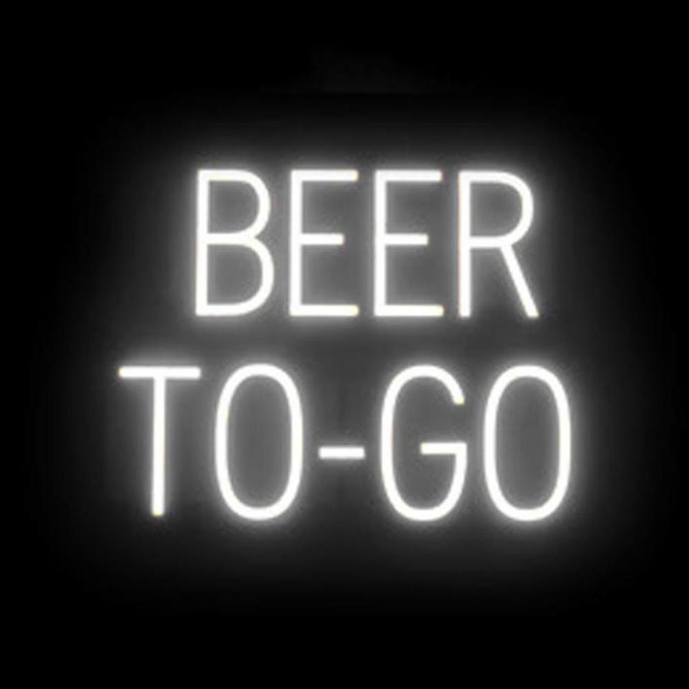 SpellBrite BEER TO-GO Sign | Neon Sign Look, LED Light | 19.8″ x 15.0″