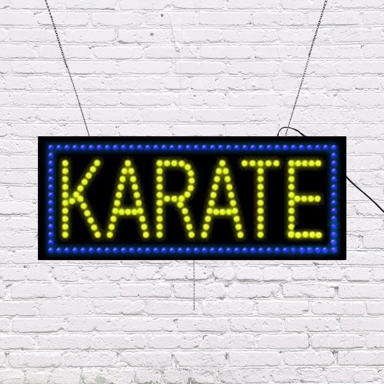 LED Karate Sign | Light Up Sign | 11″H x 27″W x 2″D