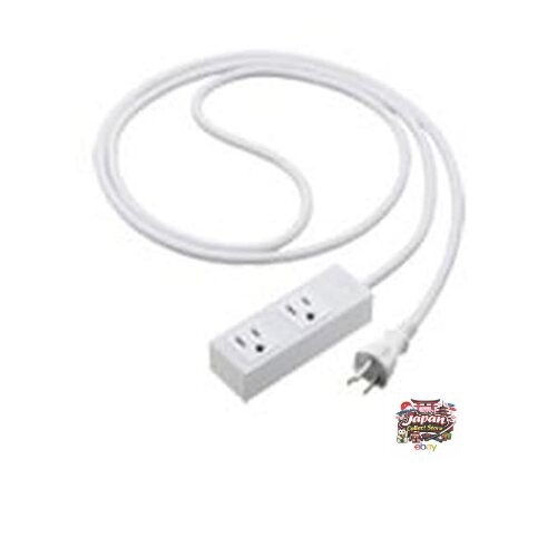 NEW Panasonic S-OA Power Strip Grounded 15A 2 Outlets Matte White 5m Cord with