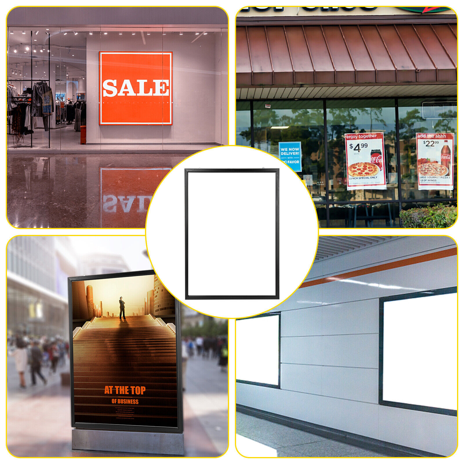LED Light Box Movie Poster Display 24″x36″ Advertising Frame Store Wall Mount US
