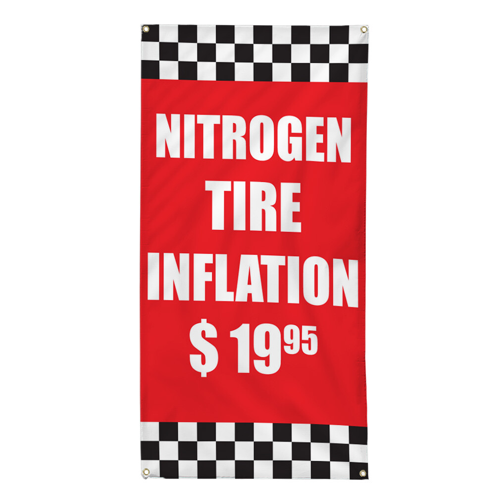 Vertical Vinyl Banner Multiple Sizes Outdoor Weatherproof Industrial Yard Signs