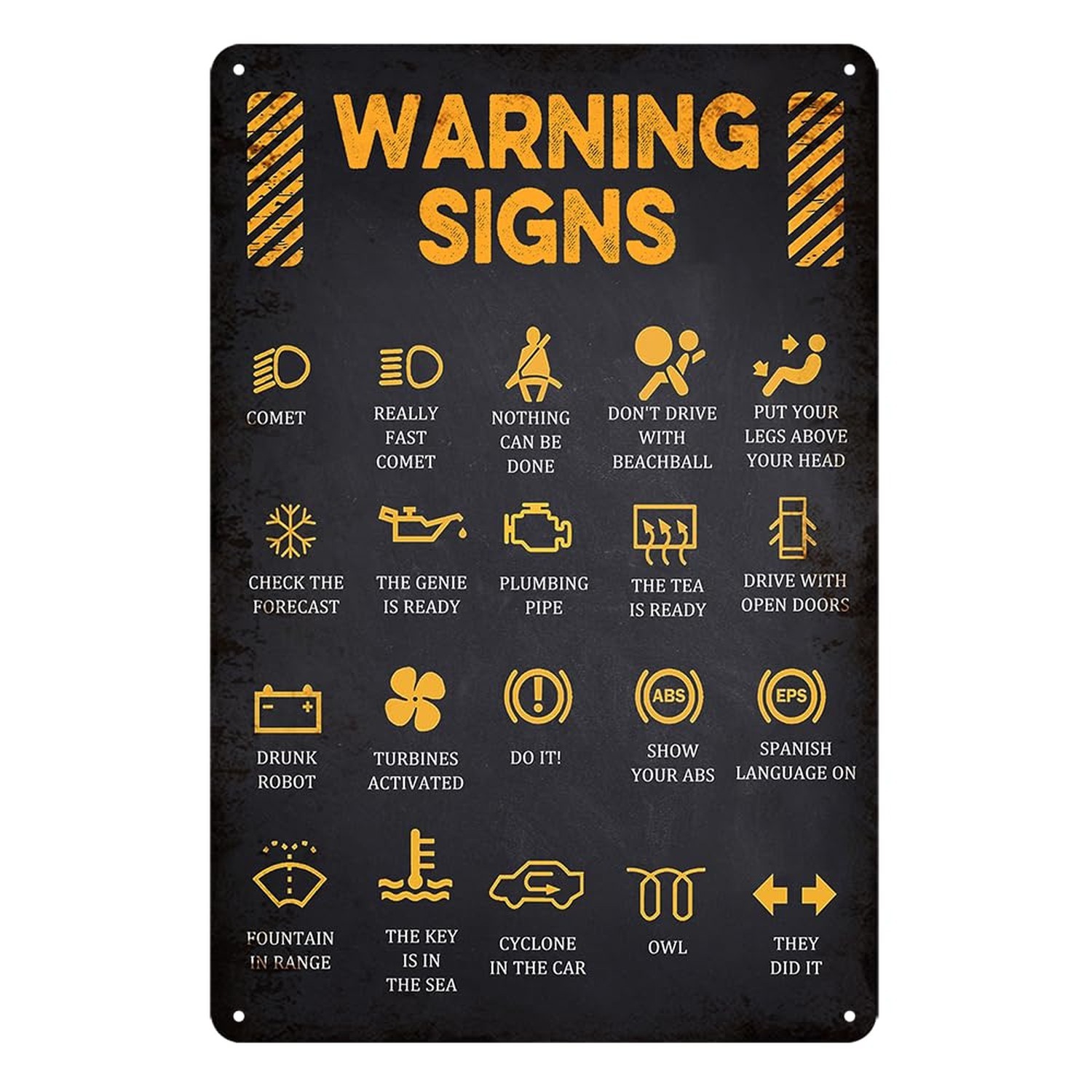 Garage Signs Mechanic Accessories Car Metal Tin Sign Funny Mechanic Shop Deco…