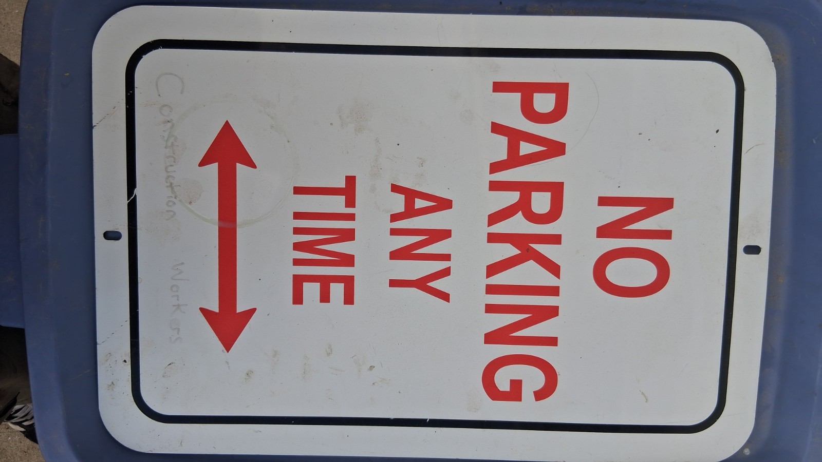 No Parking Sign 14×10 Inches Reflective Aluminum, Rust-Free