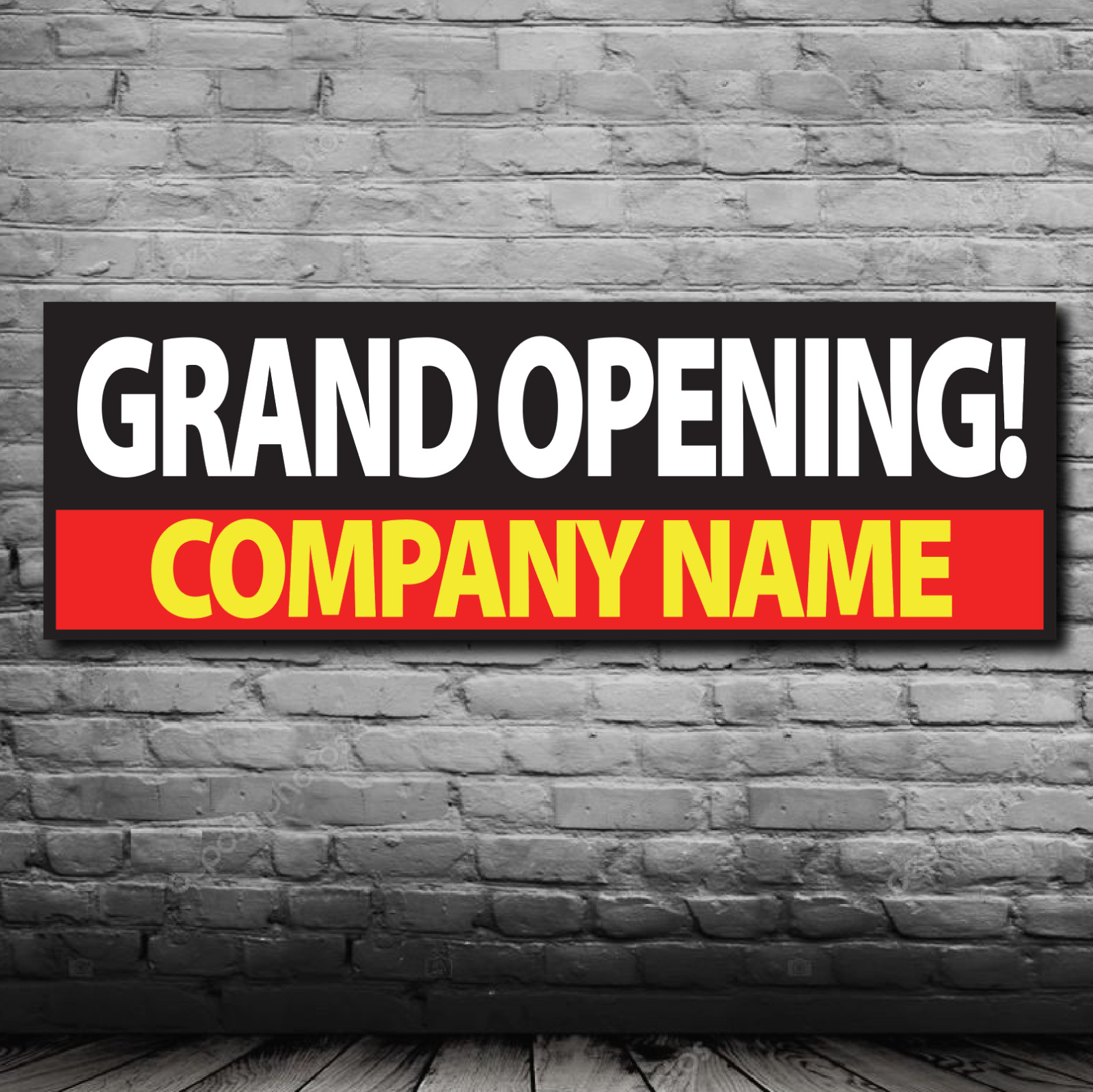 GRAND OPENING BUSINESS STORE BANNER – 13 OZ Indoor/ Outdoor – Hem Grommets