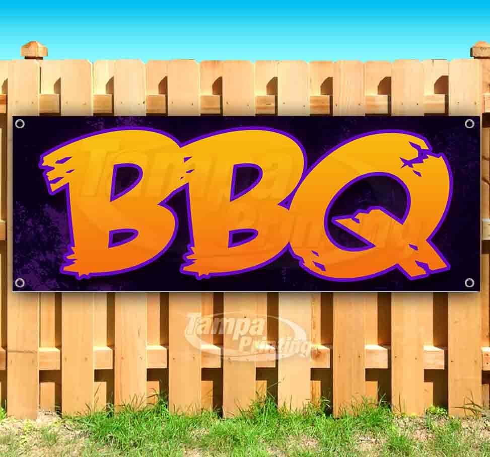 BBQ Advertising Vinyl Banner Flag Sign Many Sizes Available USA BARBECUE