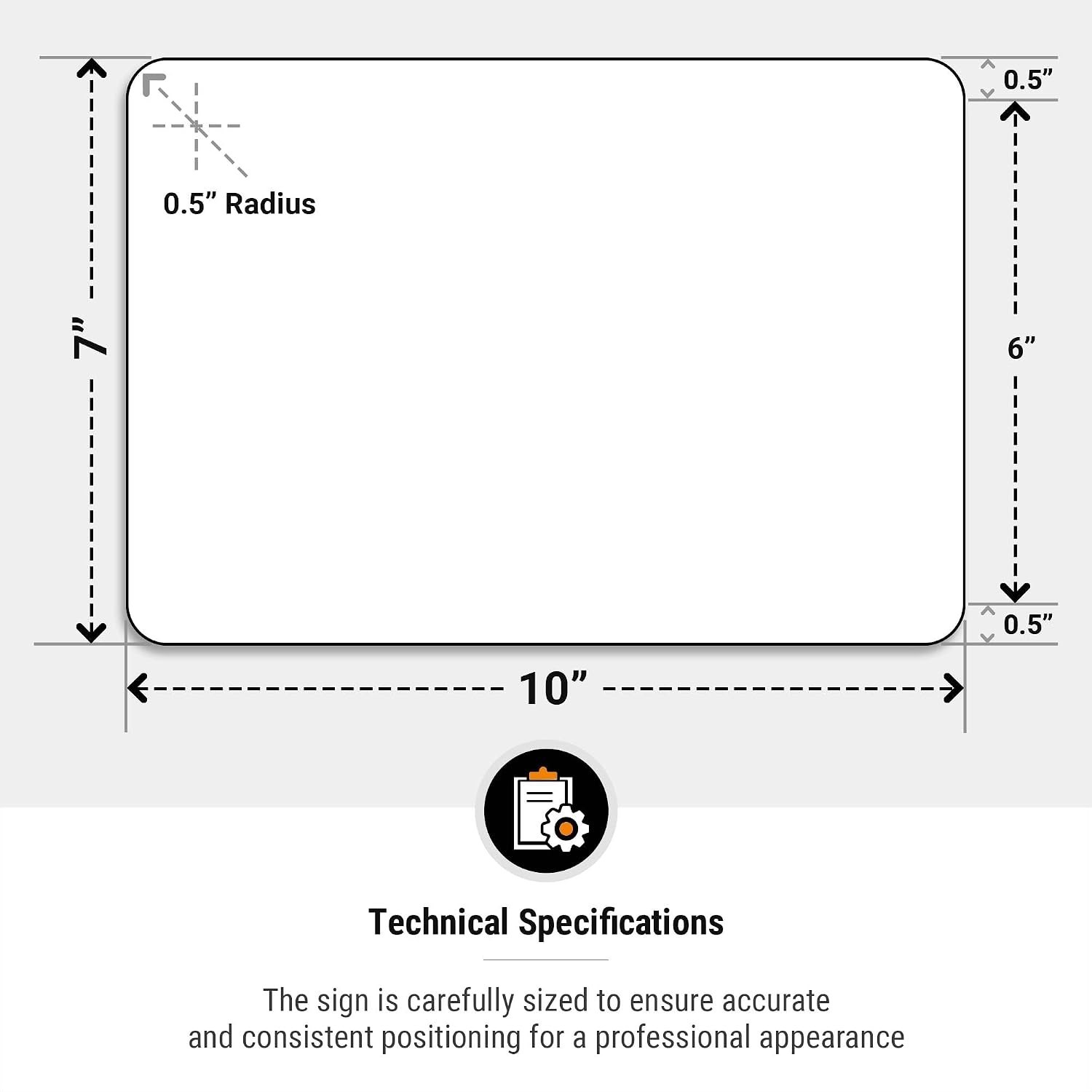 Weather-Resistant Package Delivery Sign, 10×7 Inches Decal for Secure Deliveries