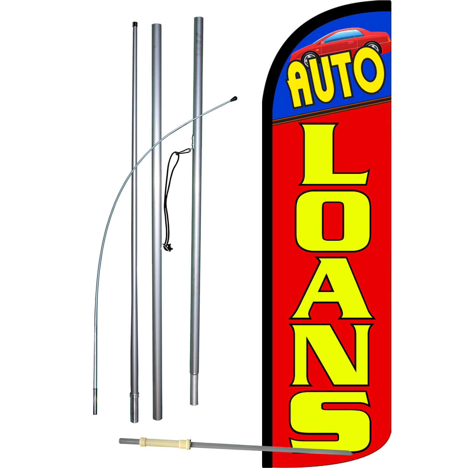 Auto Loans Swooper Flag Kit