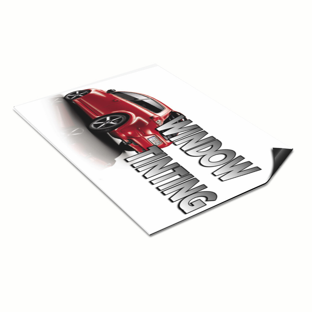 Car Magnet Set of 2 Window Tinting Auto Car Vehicle F Industrial Sign