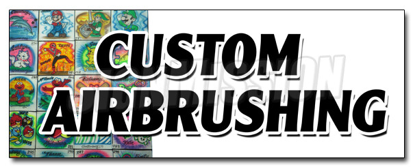 CUSTOM AIRBRUSHING DECAL sticker artistic car auto murals air brushing