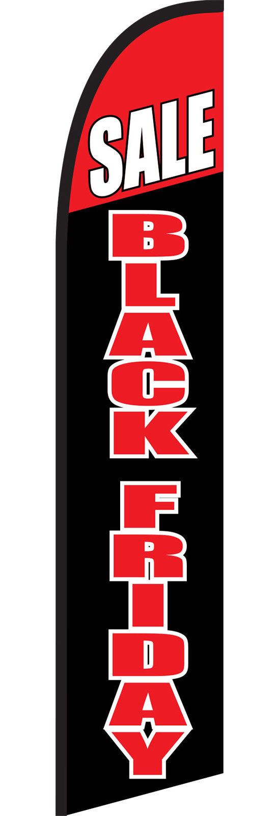 Black Friday Sale Flag Flutter Feather Banner Swooper Windless